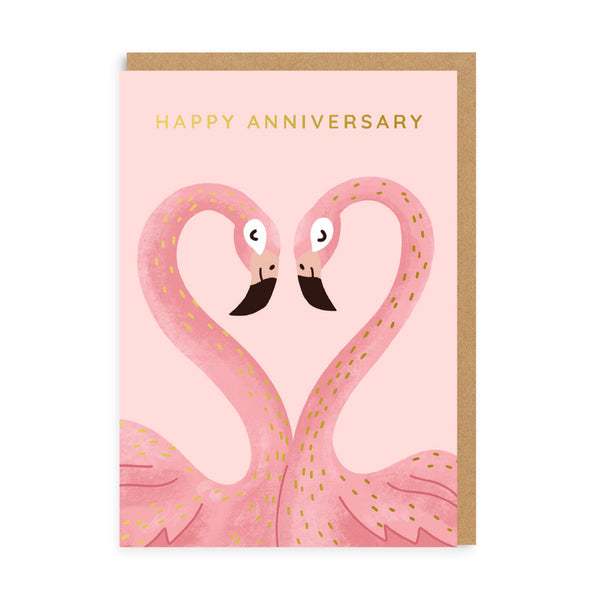 Ohh Deer Anniversary Flamingos