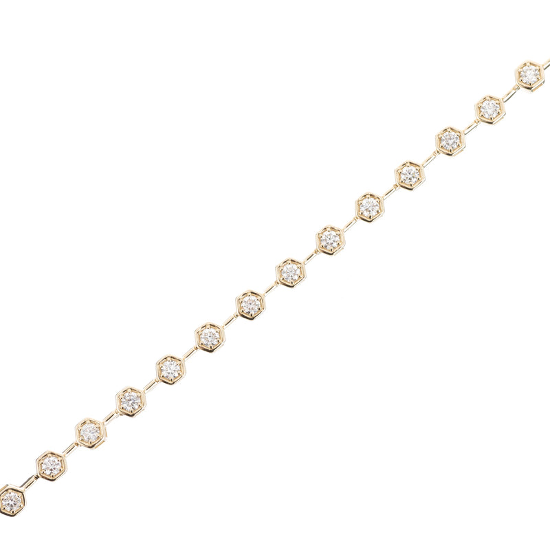 Ariel Gordon Jewelry Diamond Hex Tennis Bracelet