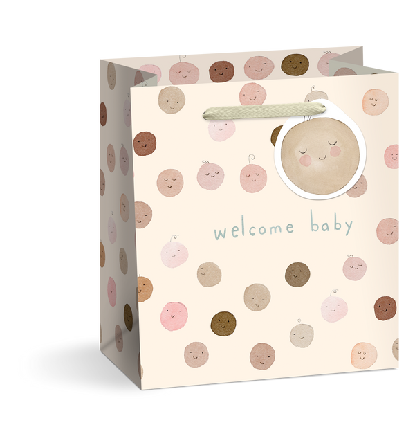 E Frances Paper Baby Faces Gift Bag Medium