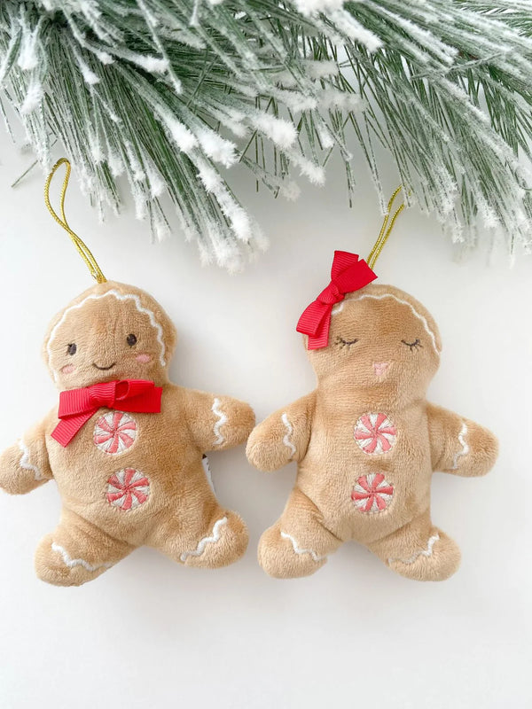 Mon Ami Gingerbread Couple Ornaments