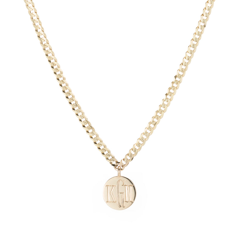Personalize It Ariel Gordon Jewelry Medallion Signet Necklace (Up To 6 Letters On Each Disc)