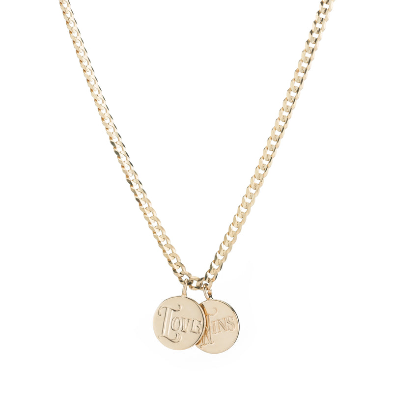 Personalize It Ariel Gordon Jewelry Medallion Signet Necklace (Up To 6 Letters On Each Disc)