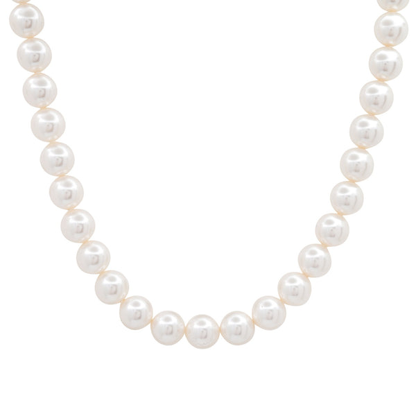 Tai Swarovski Pearl (8mm) Necklace; Length 15.5 inches + 1.5 inch extension