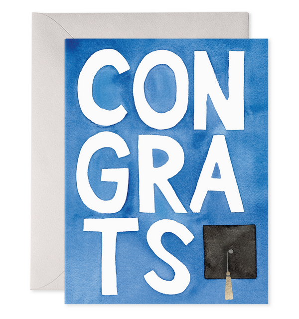 E Frances Paper Blue Congrats Grad