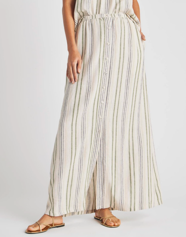 Splendid Demi Maxi Skirt Cypress Stripe