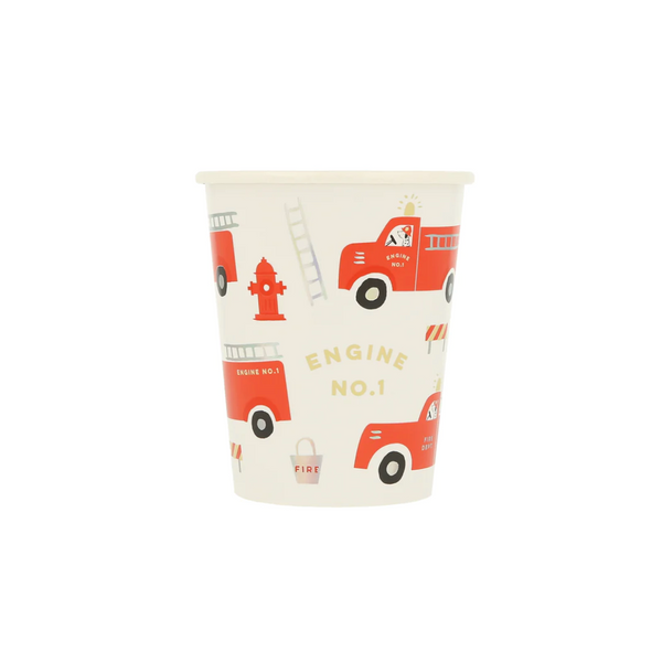 Meri Meri Fire Truck Cups