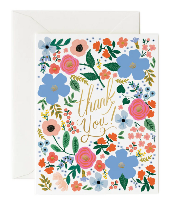 Rifle Paper Co. Roses Thank You Card