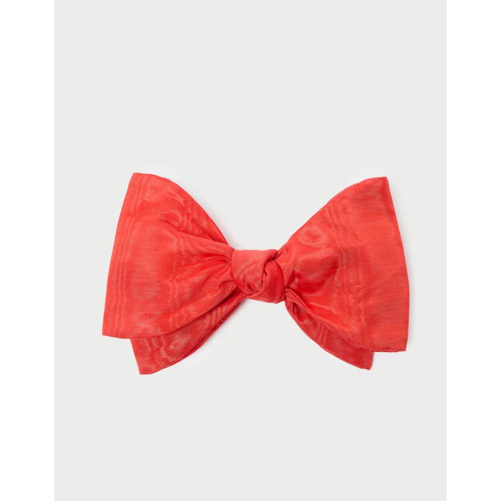 Loeffler‎ Randall Eden Red Bow Hair Clip  Italian Moire Viscose NEW Loeffler Randall Eden Red Bow Hair Clip – Atelerietheshop main image 3
