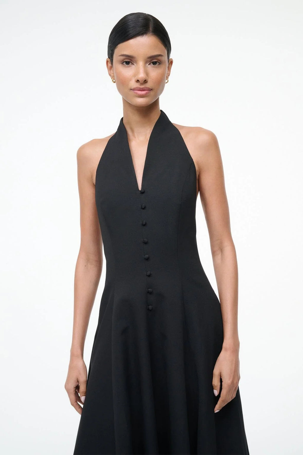 black halter evening dress Jovani D5091 size 8 Black Corset Halter Prom Dress main image 0