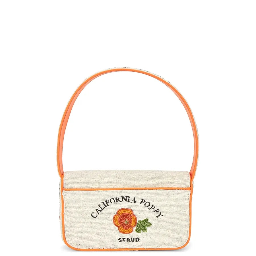 Staud Tommy Beaded Bag California Poppy – Atelerietheshop