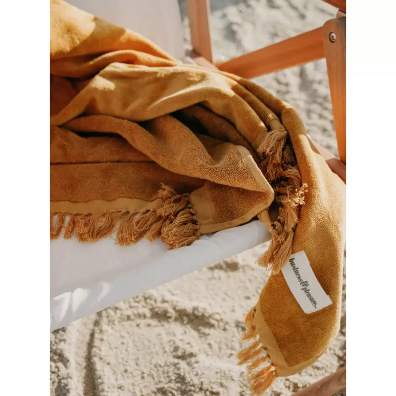 Business & Pleasure Beach Towel - VINTAGE GOLD