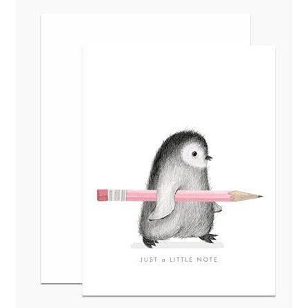 Dear Hancock Penguin With Pencil
