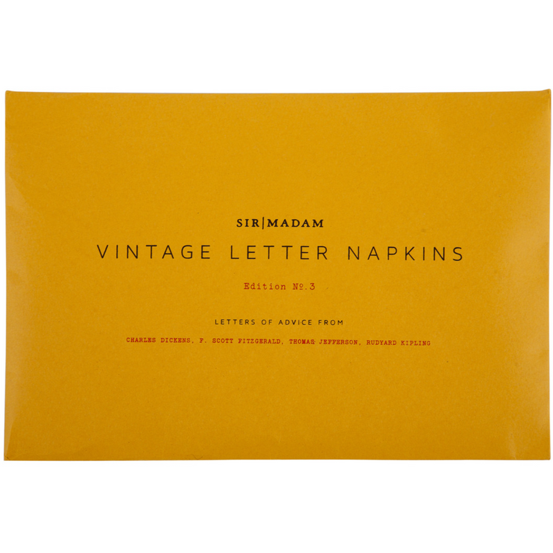 Sir|Madam Letter Napkins Advice