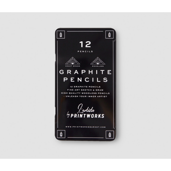 Printworks 12 Colour pencils - Graphite
