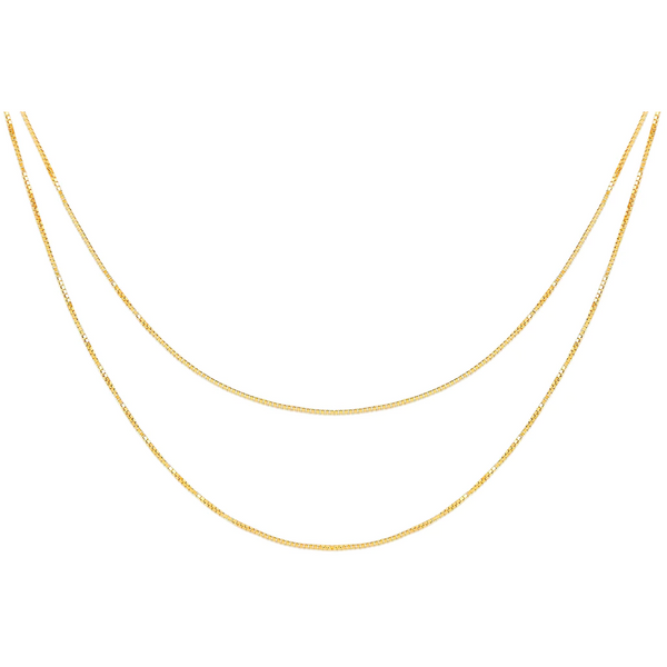 EF Collection Double Strand Liquid Gold Necklace
