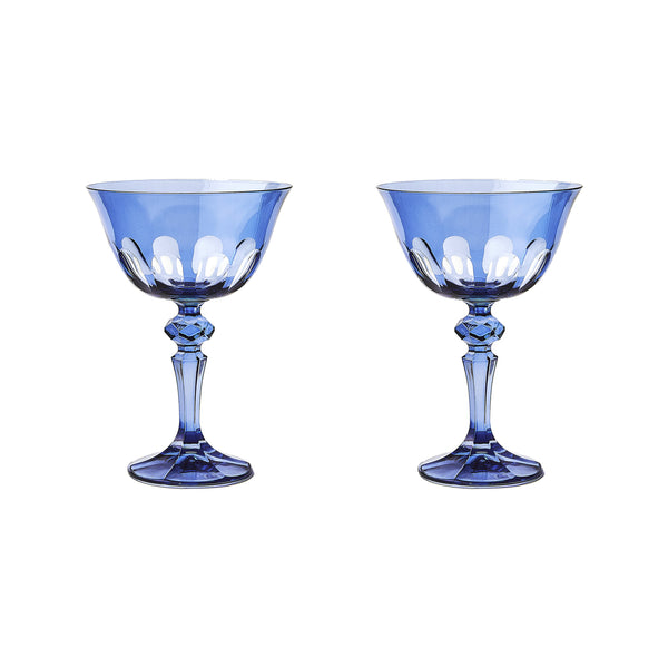 Sir|Madam Rialto Glass Coupe Thistle (Light Blue)