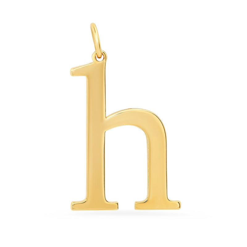 Tai Simple gold lower case initial charm