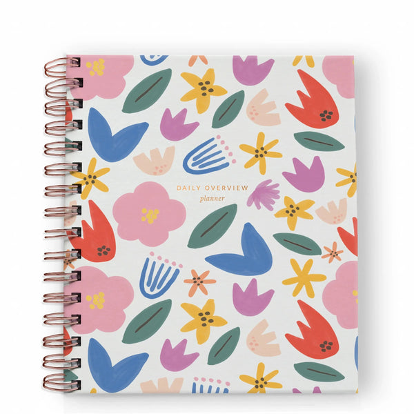 Ramona & Ruth Daily Overview Planner in Floral Party