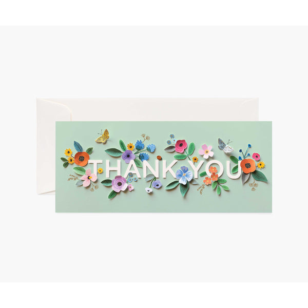 Rifle Paper Co Cut Paper Thank You No 10 Card