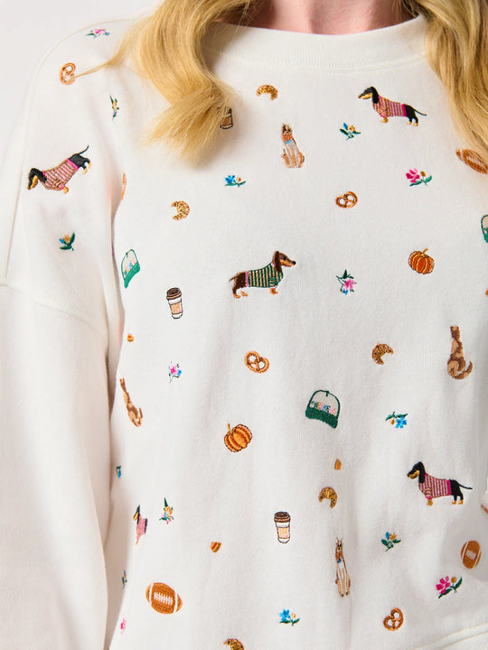 Shiraleah Fall Icons Relaxed Sweatshirt