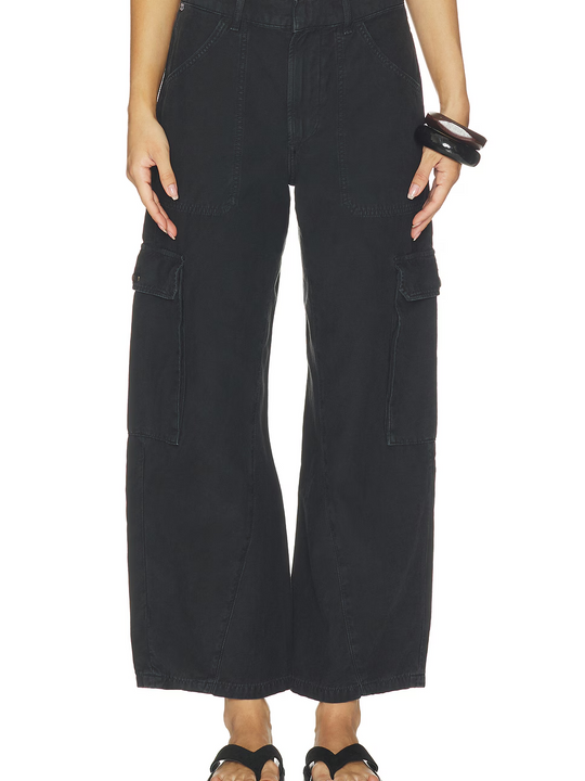 Citizens of Humanity Thassos Twisted Seam Utility Pant In Washed Black