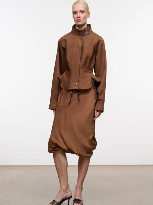 Staud Archie Jacket - Cigar