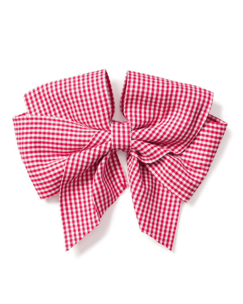 Petite Plume Red Mini Gingham Hair Bows