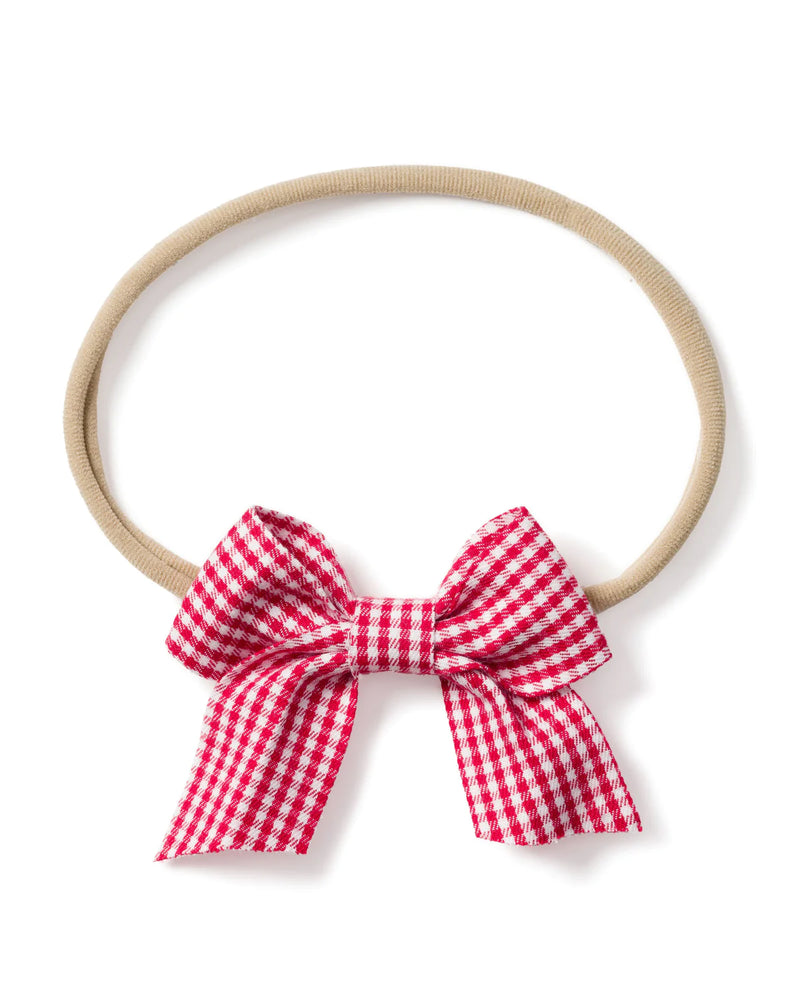 Petite Plume Red Mini Gingham Hair Bows