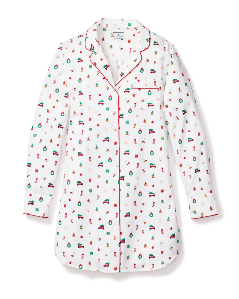 Petite Plume Women's Winter Nostalgia Nightshirt