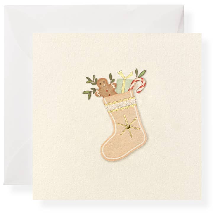 Karen Adams Designs Christmas Stocking Individual Gift Enclosure