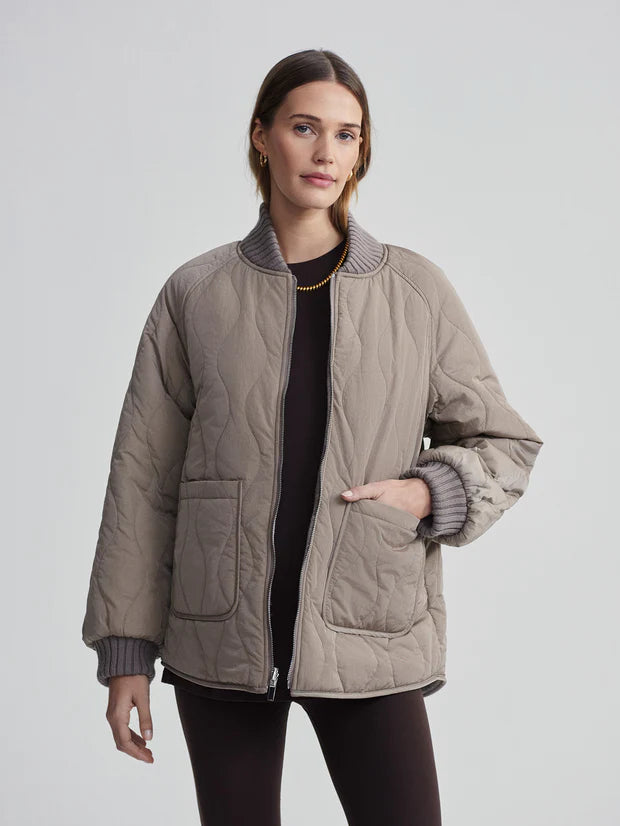 Varley Reno Reversible Quilt Jacket Fungi