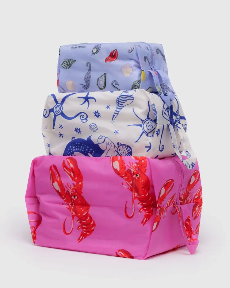 Baggu 3D Zip Set - Sea Creatures