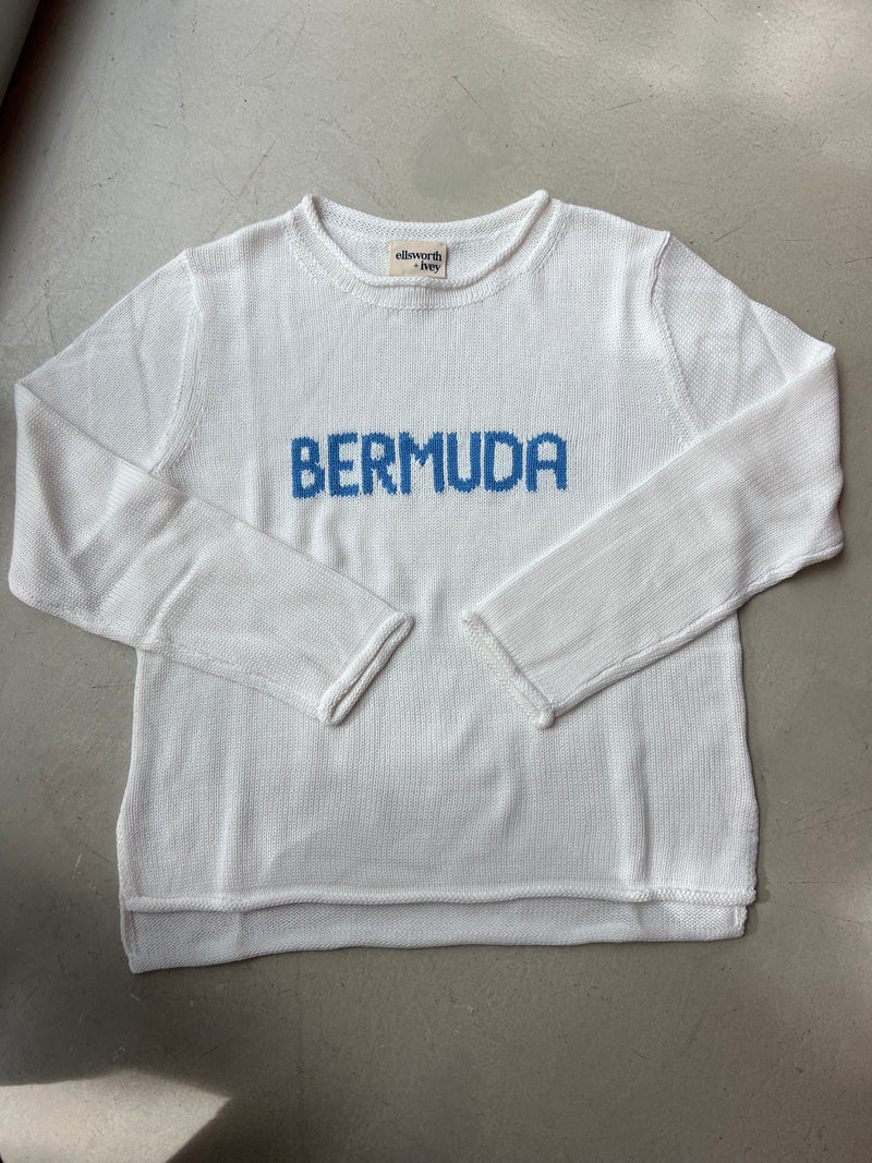 Bermuda Midknit Ivory/Blue