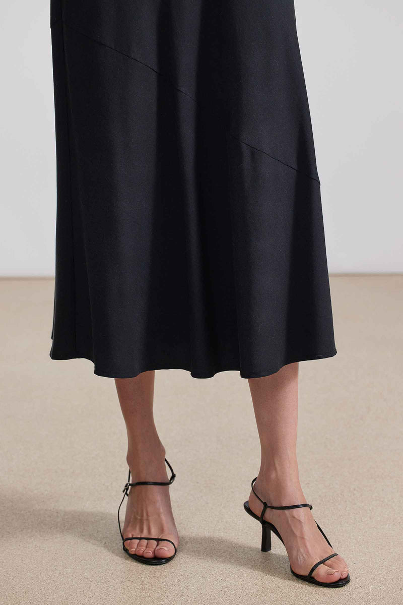 Apiece Apart Ami Slip Skirt Black