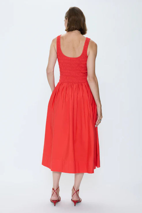 Pistola Alessia Smocked Drop Wais Maraschino