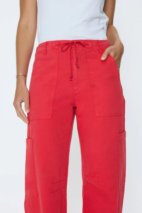 Pistola Sabrina Curved Utility Pant Maraschino