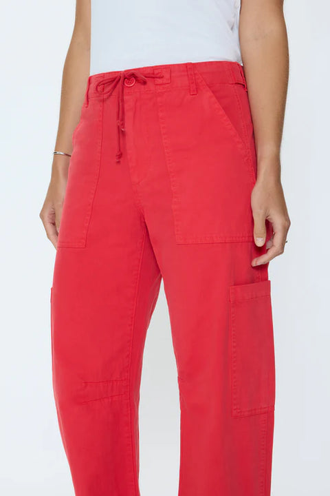 Pistola Sabrina Curved Utility Pant Maraschino