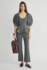 Apiece Apart Ponte Rene Pull On Pant - Heather Grey