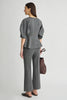 Apiece Apart Ponte Rene Pull On Pant - Heather Grey