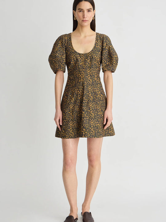 Apiece Apart Anni Scoop Mini Dress- Leo Floral Midnight