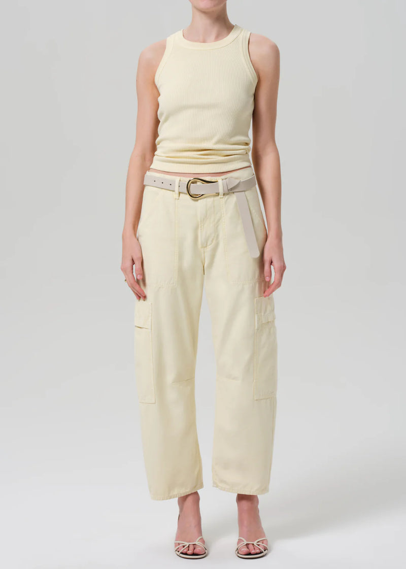 Citizens of Humanity Marcelle Low Slung Cargo In Sateen Napoli