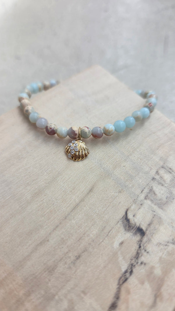 Sydney Evan Small Clam Shell Charm