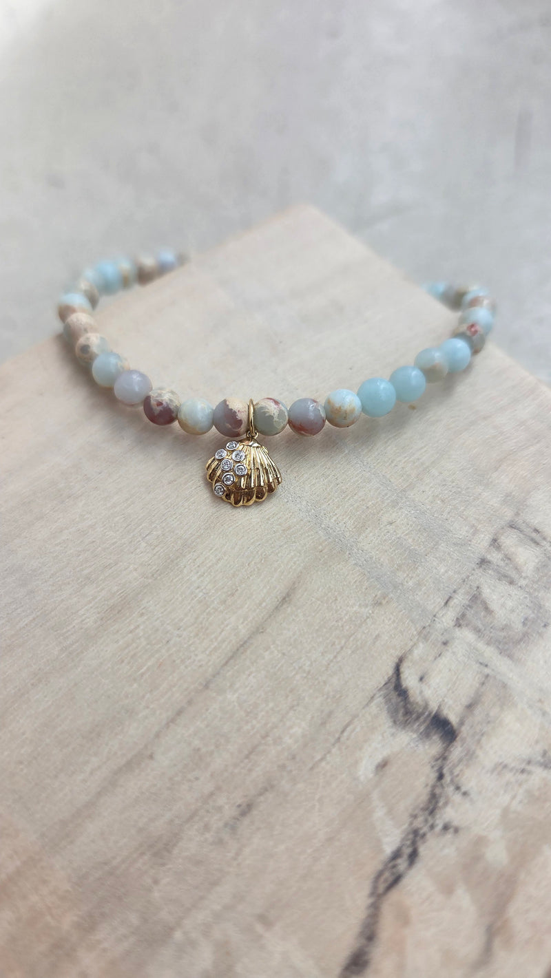 Sydney Evan Small Clam Shell Charm