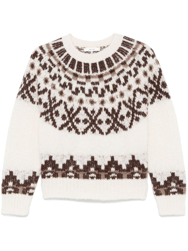 Frame Fairisle Sweater Cream Multi