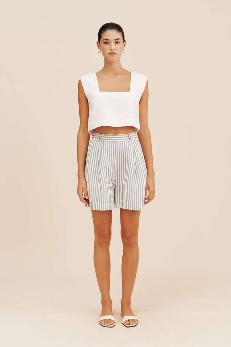 Posse Caleb Crop Top Ivory