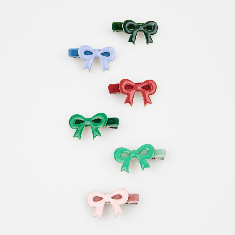 Meri Meri Enamel Bow Hair Clips