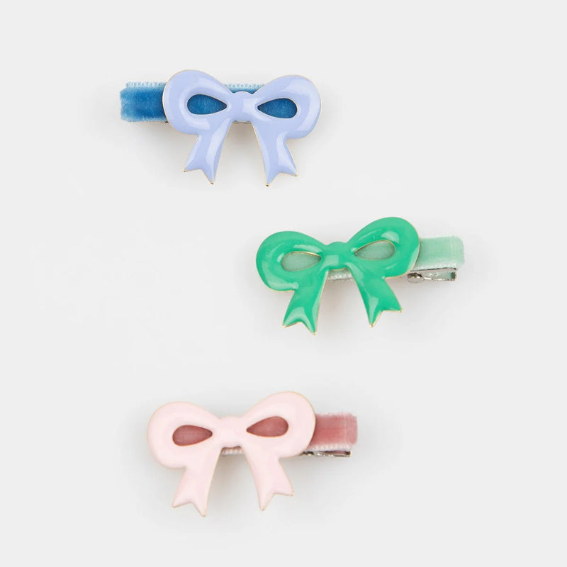 Meri Meri Enamel Bow Hair Clips