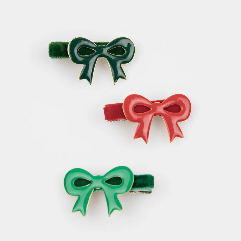 Meri Meri Enamel Bow Hair Clips