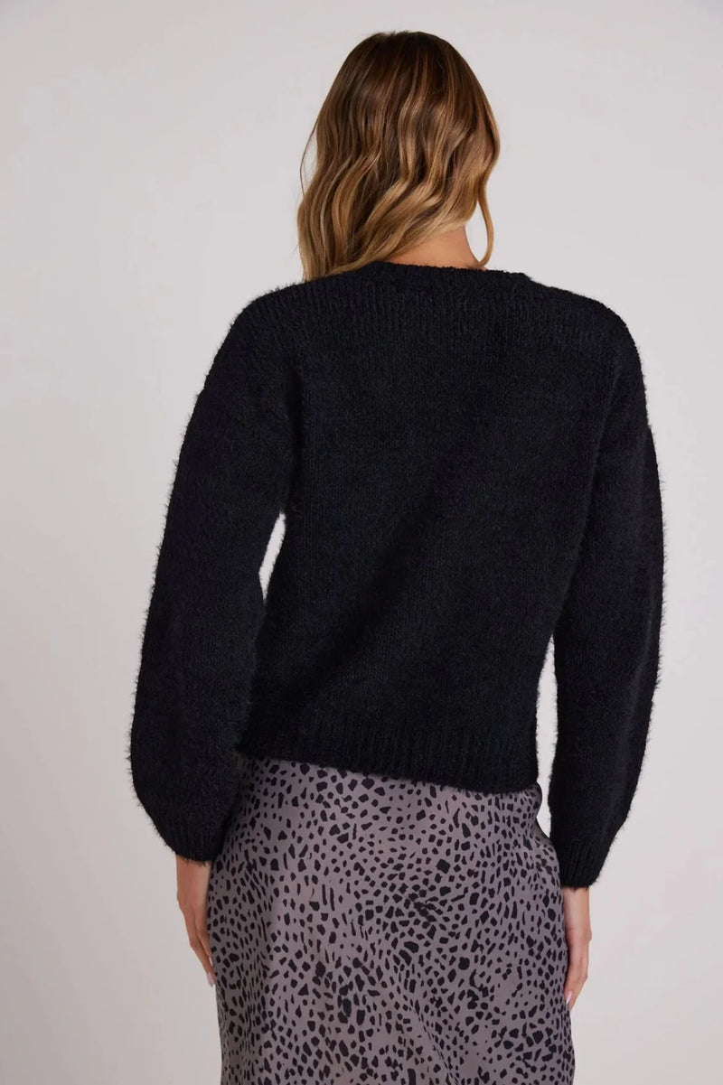 Bella Dahl Drop Shoulder Sweater Black