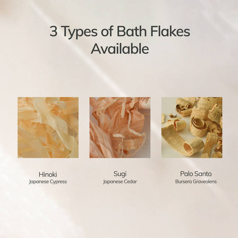 Cedar and Myrrh Hinoki Japanese Bath Flakes